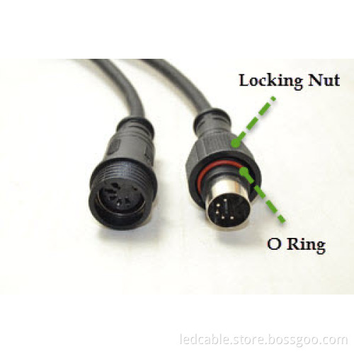 Waterproof Circular DIN connector Cable
